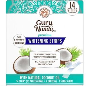 Premium Whitening Strips with Natural Coconut Oil